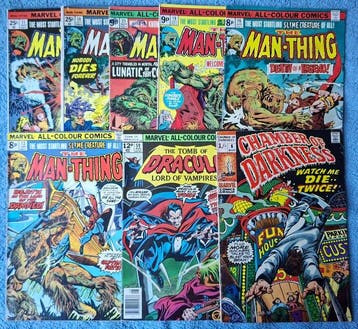 Marvel bronze-age horror comics - Man-thing, Dracula,, Nieuw