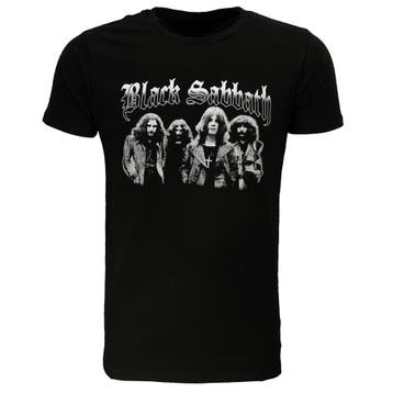 Black Sabbath Zwart Wit Foto T-Shirt, Verzenden, Nieuw