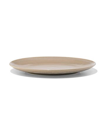 HEMA Dinerbord Ø26.4cm Monaco aardewerk lichtbruin, Verzenden, Nieuw