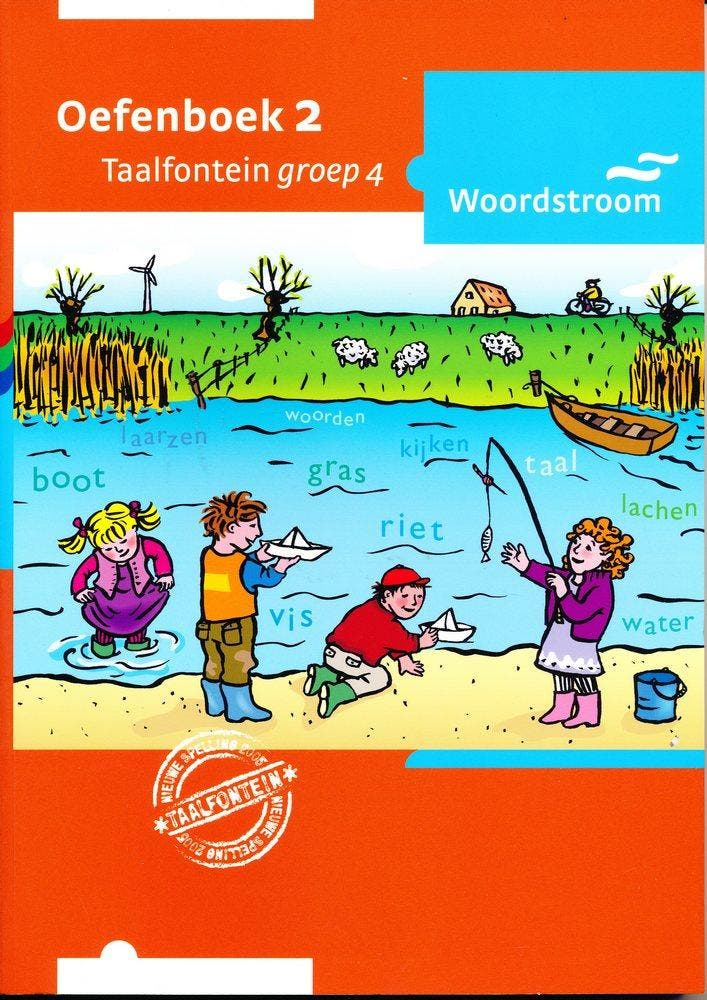 Taalfontein Woordstroom Oefenboek 2 groep 4  (per pak 5 stuk, Boeken, Schoolboeken, Verzenden