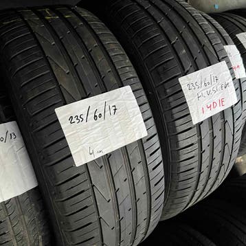 2 x Hankook Ventus S1 Evo 235-60-17 Zomerbanden 4mm, Gebruikt, 17 inch, Ophalen of Verzenden, 235 mm