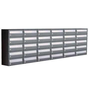 Brievenbusunit Hive set wand 6-breed, 5-hoog - antraciet, Verzenden, Nieuw