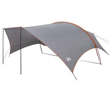 vidaXL Camping Tarp Waterbestendig Grijs en Oranje 695 x 580, Verzenden, Nieuw, Tot en met 2