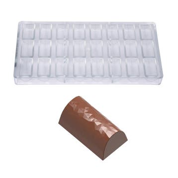 Bonbonvorm Chocolate World Buche Facet (24x) 36x20x15mm, Verzenden, Nieuw