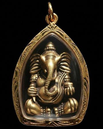 Succesgenoot - Gouden reliekhouder van Ganesh - Zegen,