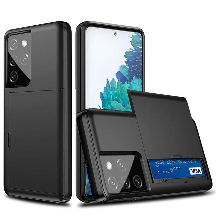 DrPhone SZ3 - Zachte TPU - Samsung Galaxy S21 - Kaartsleuven, Telecommunicatie, Mobiele telefoons | Hoesjes en Frontjes | Samsung