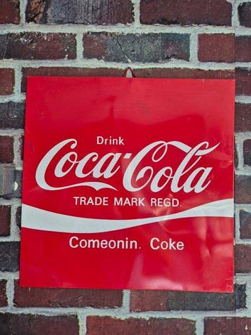 Coca-Cola - Coca-Cola reclamebord - Coca-Cola - Reclamebord