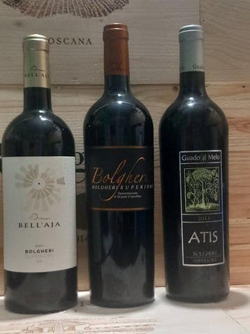2021 BellAja, 2015 Bolgherese & 2013 Guado al Melo Atis -, Nieuw