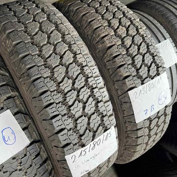 2 x Goodyear Wrangler 215-80-15 4 Seizoenbanden 10mm, 15 inch, Ophalen of Verzenden, All Season, Band(en)