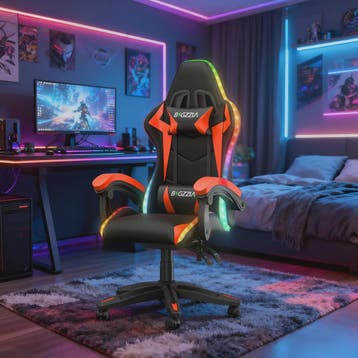 Gartistgo Ergonomische Gaming Stoel met RGB LED Verlichting, Huis en Inrichting, Stoelen, Verzenden, Nieuw