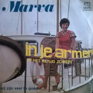 vinyl single 7 inch - Marva - In Je Armen, Verzenden, Zo goed als nieuw, 7 inch, Pop