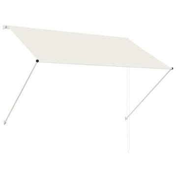 vidaXL Luifel uittrekbaar 200x150 cm crème, Verzenden, Nieuw