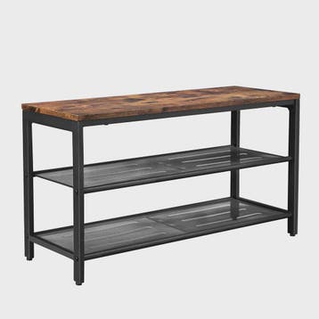 VASAGLE Schoenenbank met 2 Niveaus - 80x30x44.5 cm - Stijlvo, Verzenden, Nieuw
