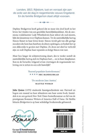 De ongetrouwde hertog / Bridgerton / 1 9789022593639, Verzenden, Gelezen, Julia Quinn