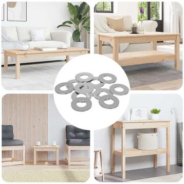 vidaXL Washers 11842 st Zilver IJzer, Verzenden, Nieuw