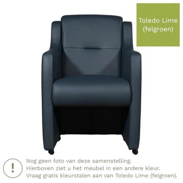 Leren eetkamerstoel Mass - Toledo Lime (felgroen) - Met, Huis en Inrichting, Eigentijds, Modern, Overige kleuren, Nieuw, Leer