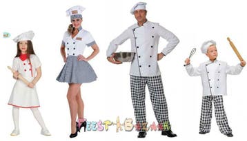 Feestkleding Kok Koks kostuum Carnaval Kokspak Man Vrouw, Ophalen of Verzenden, Nieuw, Kostuum, Carnaval