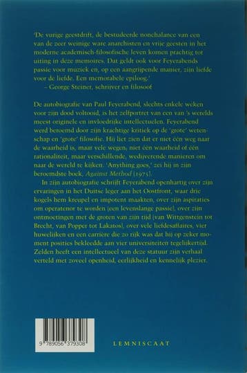 Tijdverspilling 9789056379308 Paul Feyerabend, Boeken, Verzenden, Zo goed als nieuw, Paul Feyerabend