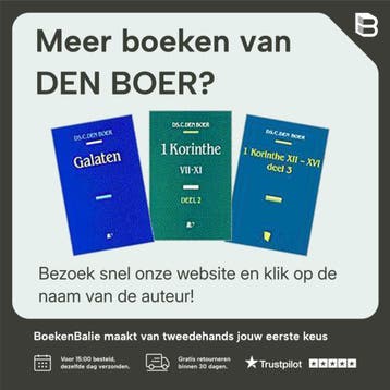 EERSTE BRIEF PAULUS AAN KORINTHIERS 1-6 1 - DEN BOER, Boeken, Verzenden, Gelezen, DEN BOER