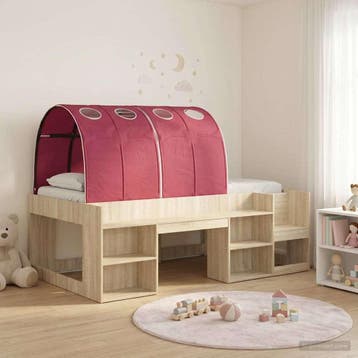 vidaXL Hoge Bedframe voor Kinderen met Opslag 3 st Bewerkt, Verzenden, Nieuw, Bruin, Hout