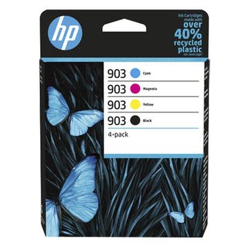 HP 903 (6ZC73AE) multipack zwart/cyaan/magenta/geel, Computers en Software, Printerbenodigdheden, Verzenden, Nieuw, HP