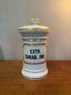 Apothekerspot - Porselein - Apothekerspot canab, Antiek en Kunst