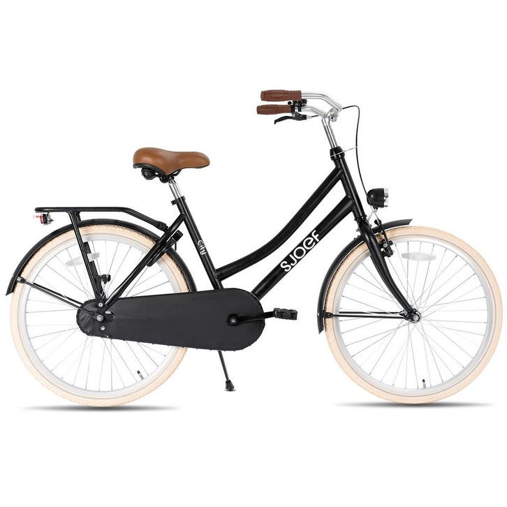 SJOEF City Meisjesfiets 26 inch - 10-14 jaar - Mat Zwart, Fietsen en Brommers, Fietsen | Kinderfietsjes, 20 inch of meer, Verzenden