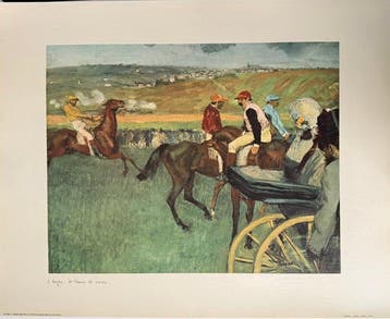 Edgar Degas (1834-1917) - Le champ de courses II