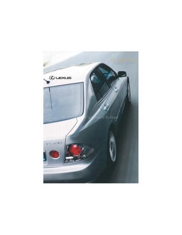 2003 LEXUS IS 200 / SPORTCROSS LIMITED BROCHURE DUITS, Nieuw, Author