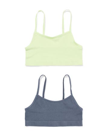HEMA Kindertops rib naadloos - 2 stuks lime laag geprijsd, Verzenden, Nieuw