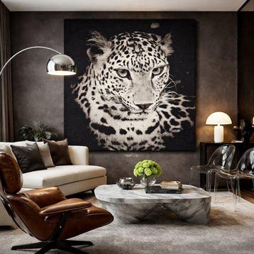 ARAZZO Predator Noir in Gobelin-weefsel - 140x140 cm -, Nieuw