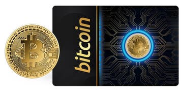 Bitcoin | 24 karaat Gouduitgifte in  Coincard, Verzenden