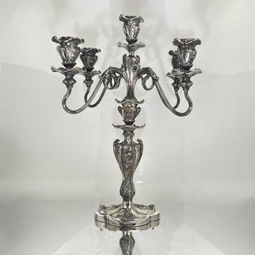 Pairpoint Mfg Co. - Kandelaber naturalistische ornamentatie