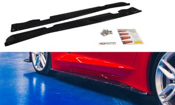 Zijskirts Diffusers Chevrolet Corvette C7 Glanzend Zwart, Auto-onderdelen, Ophalen of Verzenden, Nieuw