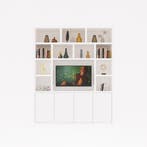 123Kast - Tv/Vakkenkast Manhattan 12 - 200x40x240H cm - cine, Verzenden, Nieuw
