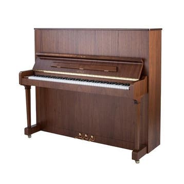 Petrof P 125 F1 SW messing piano, Nieuw, Bruin, Piano