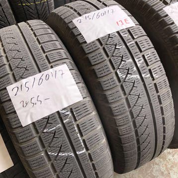 2 x GT Radial 215-60-17 Winterbanden 5,5mm, 17 inch, Band(en), Personenwagen, Gebruikt