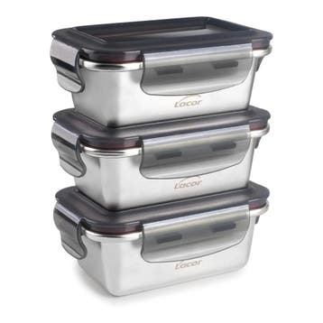 Lacor 64623 Ecoinox vershouddozen inox 3 x 260 ml (Keuken), Verzenden, Nieuw