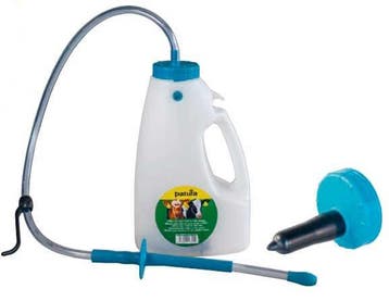 Drencher kalverdrinkfles Profi 4 ltr met slang, lans en