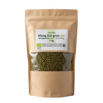BIO-Moong/Mung Dal Mungbonen - Heel/Groen - 1 kg (Seyfrieds), Ophalen of Verzenden, Nieuw