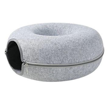 Donutmand voor Katten en Honden - Licht Grijs - Diameter 61, Verzenden, Nieuw