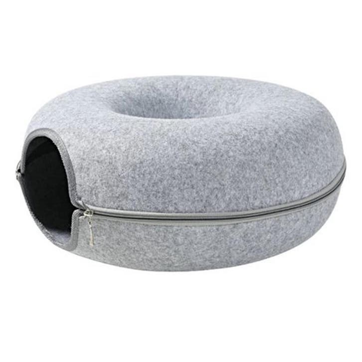 Donutmand voor Katten en Honden - Licht Grijs - Diameter 61, Dieren en Toebehoren, Honden-accessoires, Nieuw, Verzenden