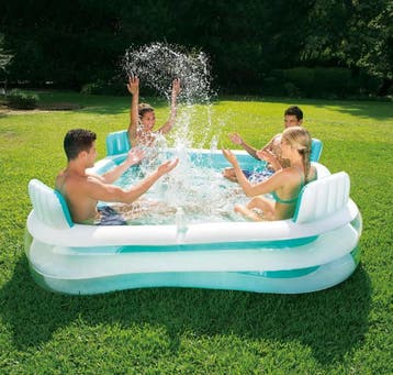 Sumemr waves 223 x 223 x 66 cm van €49 voor €33, Tuin en Terras, Zwembaden, Ophalen of Verzenden, Nieuw