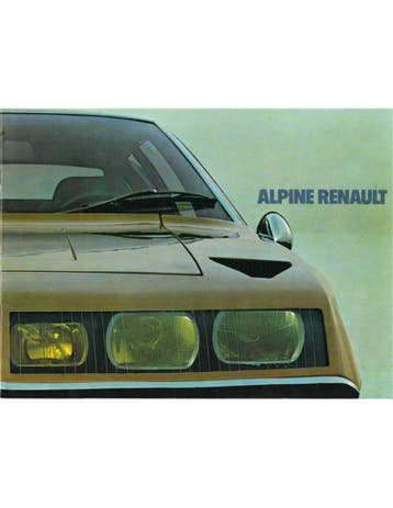 1976 ALPINE A310 BROCHURE NEDERLANDS, Nieuw, Author
