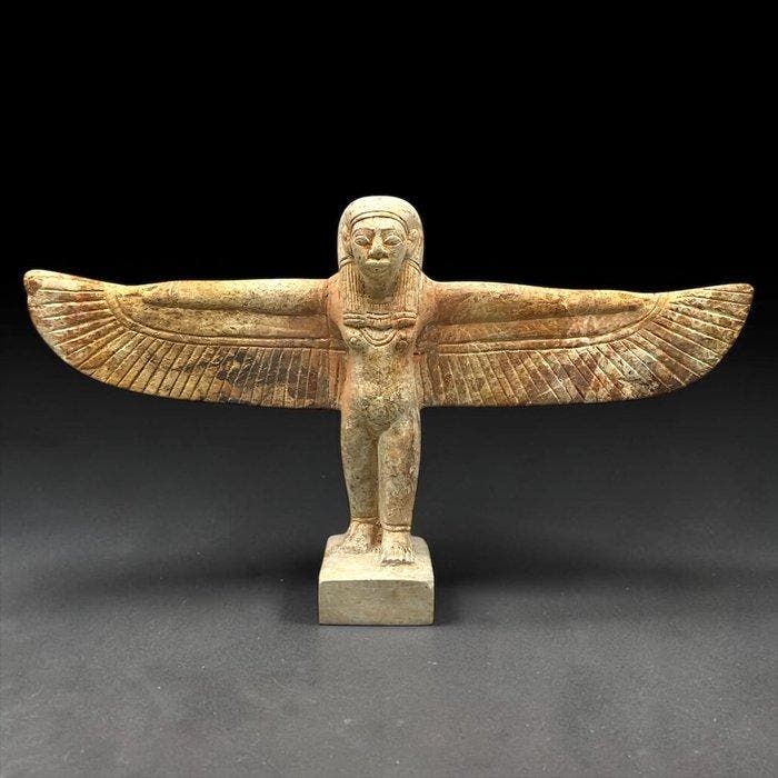 Replica van het oude Egypte Vleugelige Godin Isis Standbeeld, Antiek en Kunst, Antiek | Overige Antiek