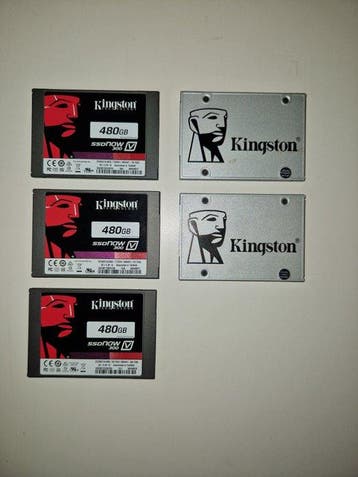 Kingston Lot of 5 x SATA SSD 480GB - Computer, Nieuw