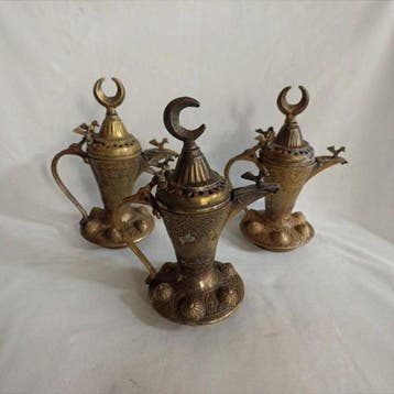 Koffiepot (3) - Handmade&Hallmarked - Messing - Ottomaanse