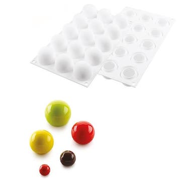 Silikomart Siliconen Bakvorm Bol (15x) Ø4,2x3,6cm, Verzenden, Nieuw