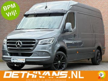 Zakelijke Lease |  Mercedes-Benz Sprinter 317CDI 170PK L2H2, Automaat, Stof, Gebruikt, Zwart