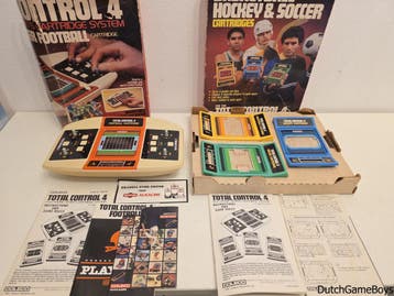 LCD Game - Coleco - Total Control 4 - System + 4 Games, Spelcomputers en Games, Spelcomputers | Overige, Verzenden, Gebruikt